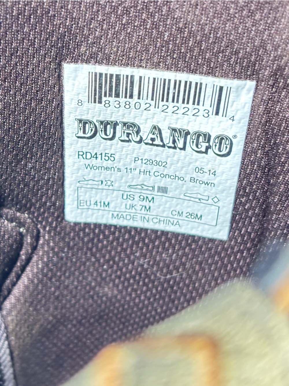 ✨Crush by Durango Women's Brown Heartbreaker Boot Size 9 - Picture 14 of 16